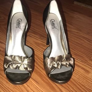 2” open toe ribbon heel